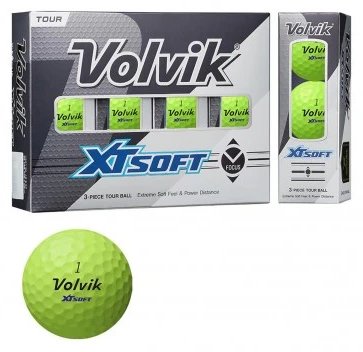Volvik XT Soft golfové loptičky (12 loptičiek), zelené