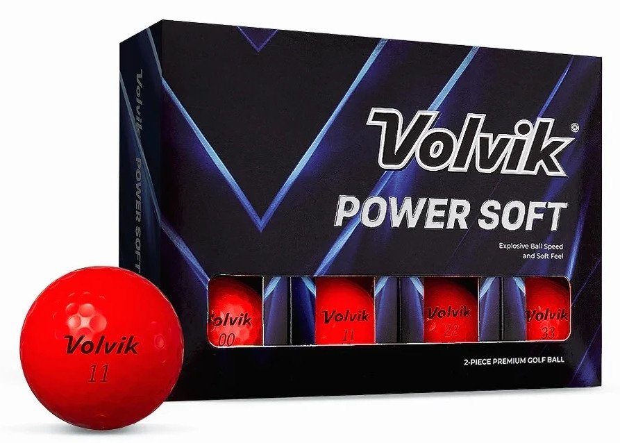 Volvik POWER Soft golfové loptičky (12 ks), červené