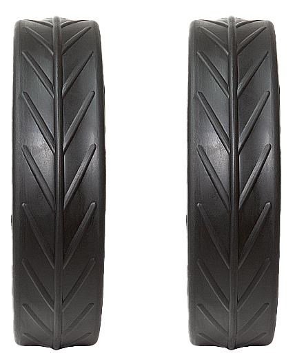 JuCad Tyres for REAR Wheels (2 pneumatiky pre zadné kolieska JuCad), čierne