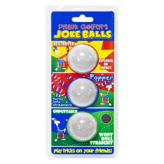 Longridge Prank Golfer's Joke balls (3 balls)