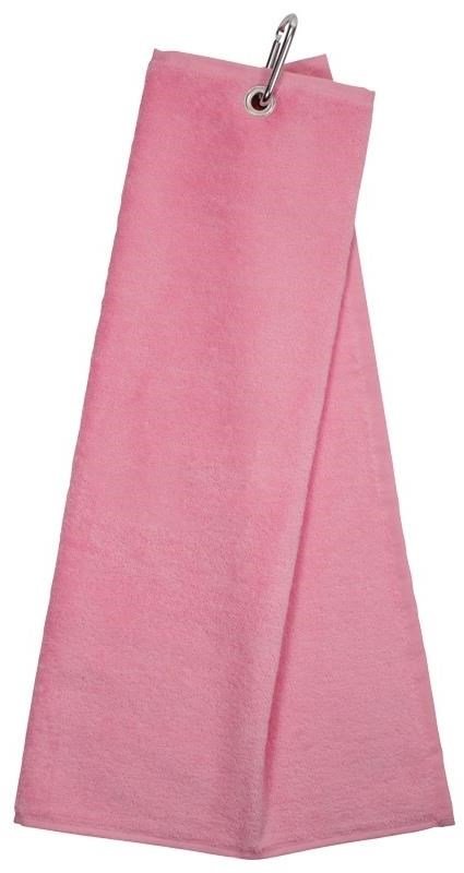 Longridge Blank Luxury Three Fold golfový uterák, ružová