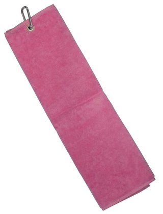 Longridge Blank Luxury Three Fold golfový uterák, ružová