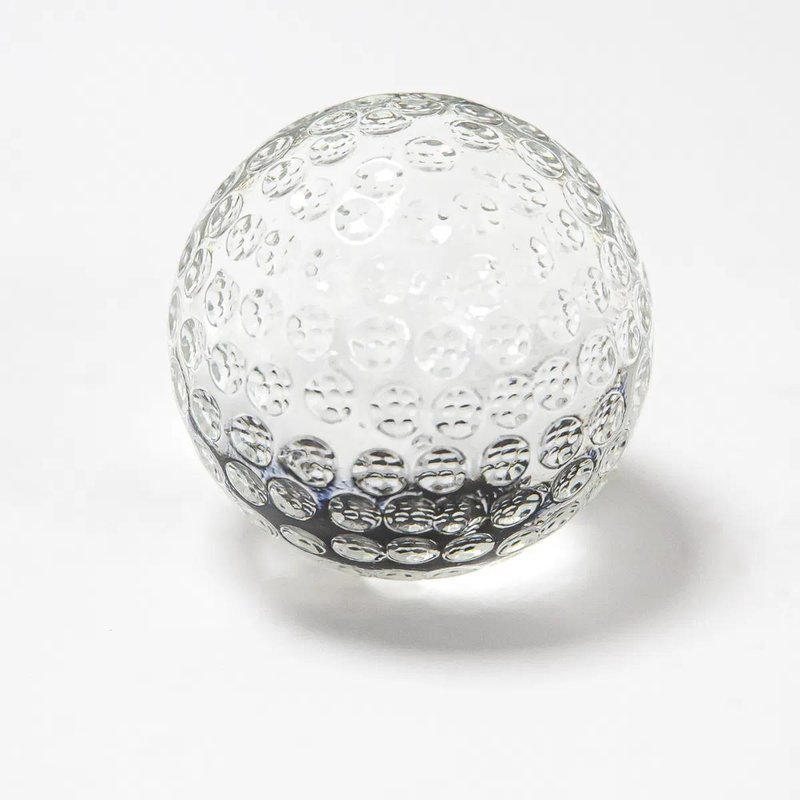 Longridge Crystal Golf Ball Paper Weight Trophy