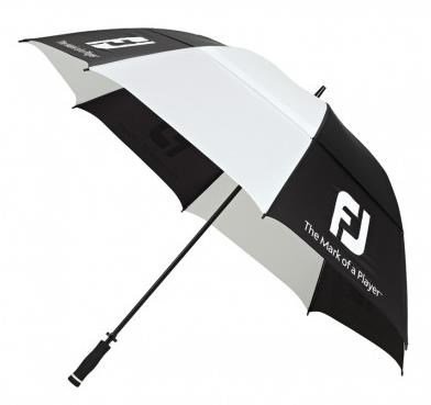 FootJoy Dual Canopy golfový dáždnik, čierno/biela