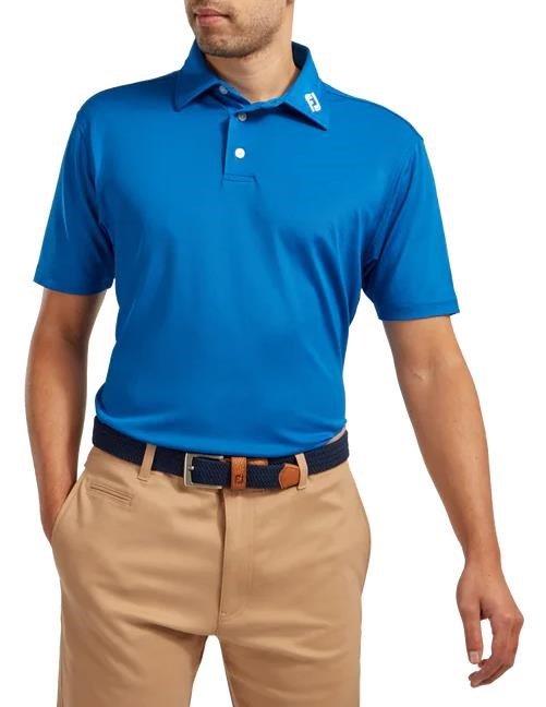 FootJoy Stretch Pique Solid pánske polo, kobaltovo modré