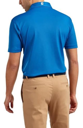 FootJoy Stretch Pique Solid pánske polo, kobaltovo modré