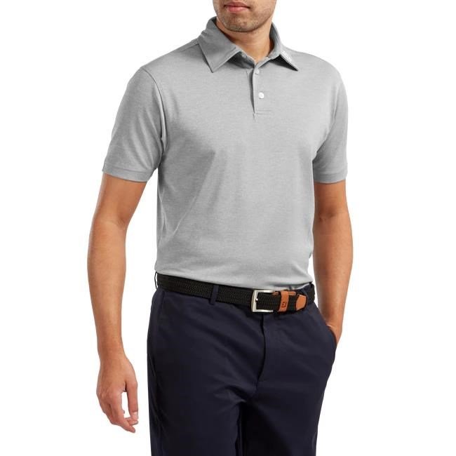 FootJoy Stretch Pique Solid pánske polo, heather grey