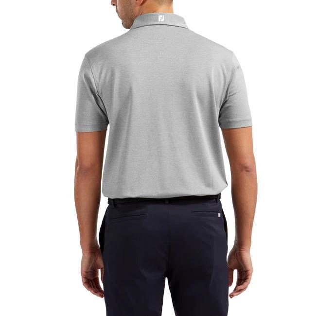 FootJoy Stretch Pique Solid pánske polo, heather grey