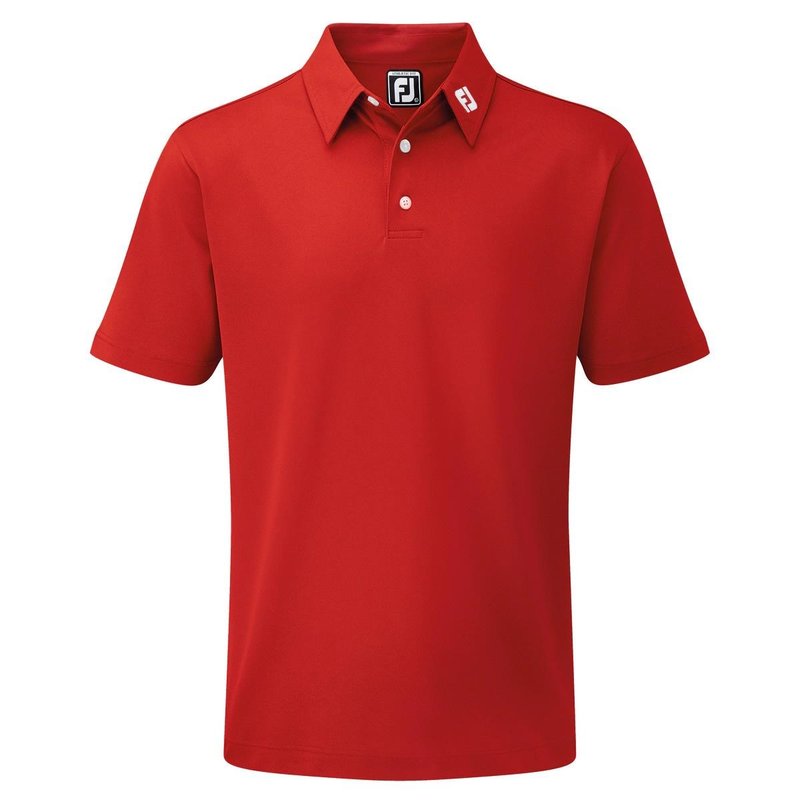 FootJoy Stretch Pique Solid pánske polo, červené