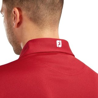 FootJoy Stretch Pique Solid pánske polo, červené