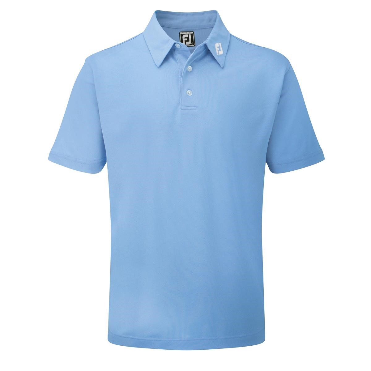 FootJoy Stretch Pique Solid pánske polo, svetlo modré