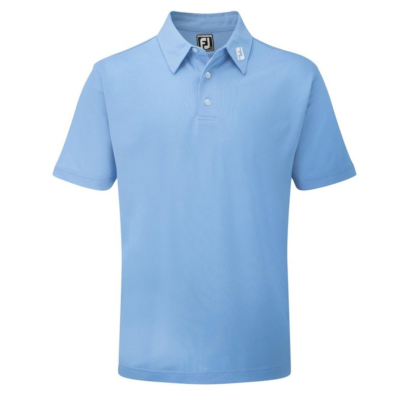 FootJoy Stretch Pique Solid pánske polo, svetlo modré