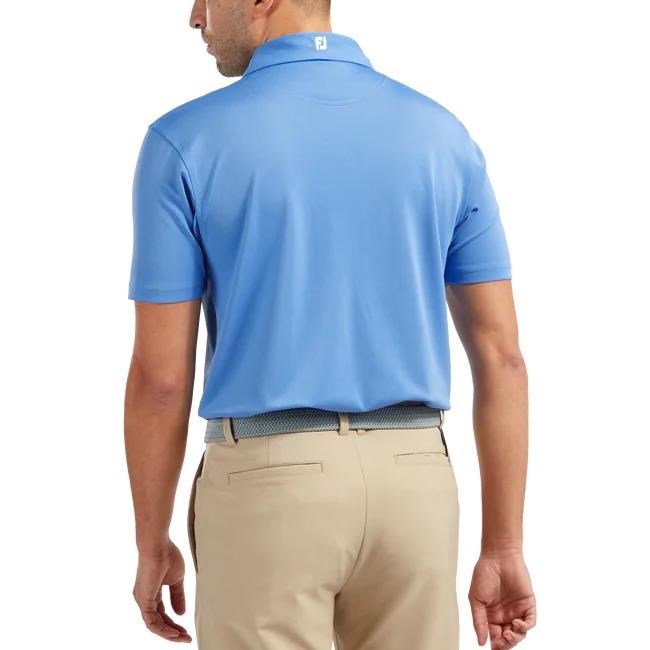 FootJoy Stretch Pique Solid pánske polo, svetlo modré
