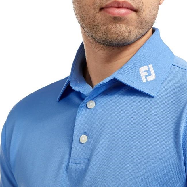 FootJoy Stretch Pique Solid pánske polo, svetlo modré