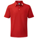 FootJoy Stretch Pique Solid junior polo, červené