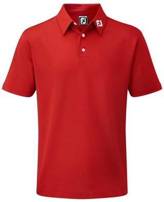FootJoy Stretch Pique Solid detské polo, červené