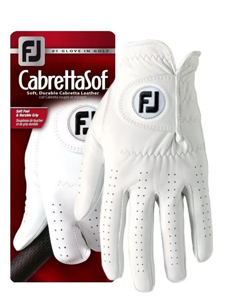 Footjoy FootJoy CabrettaSof Cadet Pearl pánska golfová rukavica, biela