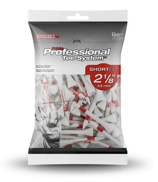 Pride Professional Tee System Prolength Short Red drevené týčka 53mm (2 1/8"), 120ks