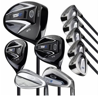 U.S. Kids Golf TS5-63 (160cm) V5 10-Club juniorský golfový set, grafit + stand bag, čierna/biela