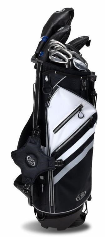 U.S. Kids Golf TS5-63 (160cm) V5 10-Club juniorský golfový set, grafit + stand bag, čierna/biela