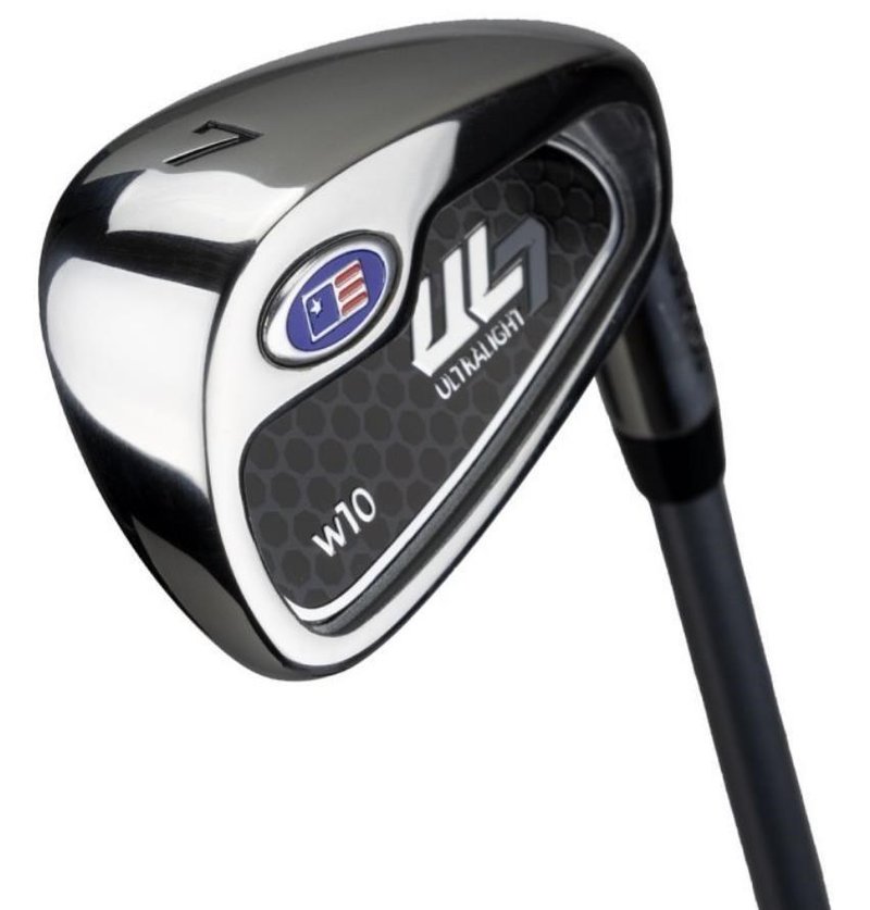 U.S. Kids Golf UL7-63 (160cm) W10 5-Club juniorský golfový set, oceľ/grafit + stand bag, tmavomodrý