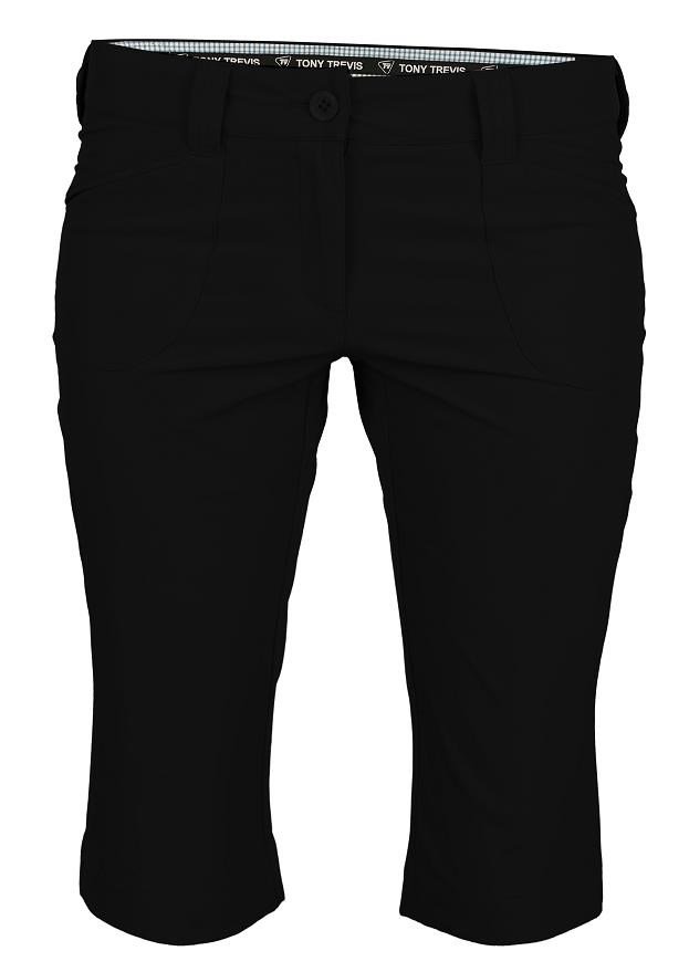 Tony Trevis ladies 3/4 pants dámske nohavice, čierne