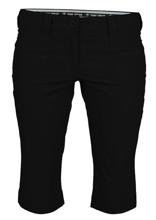 Tony Trevis ladies 3/4 pants dámske nohavice, čierne