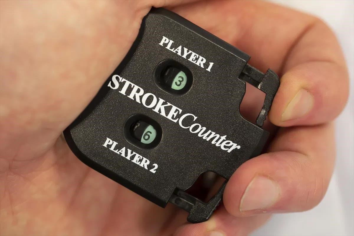 Longridge 2 Player Stroke Counter počítadlo, čierna