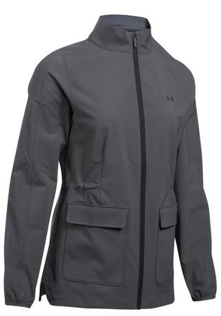 Under Armour Storm WindStrike dámska bunda do vetra, sivá/čierna
