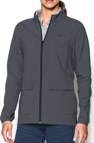 Under Armour Storm WindStrike dámska bunda do vetra, sivá/čierna