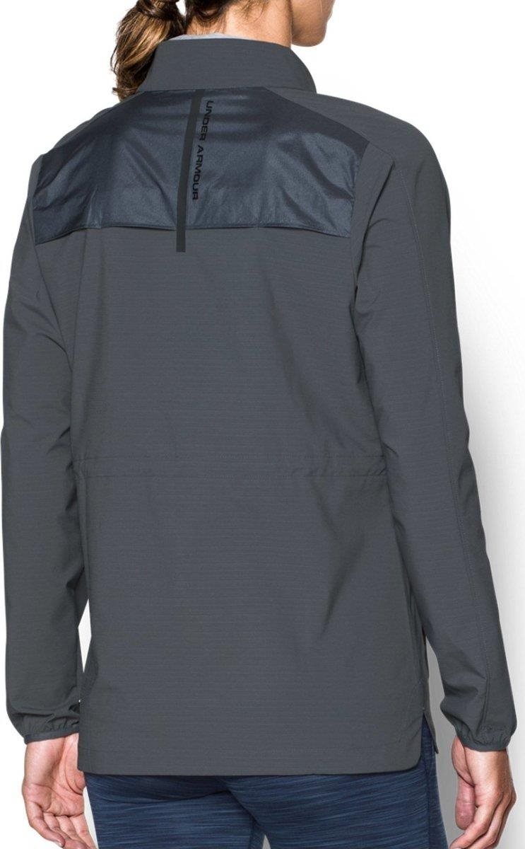 Under Armour Storm WindStrike dámska bunda do vetra, sivá/čierna