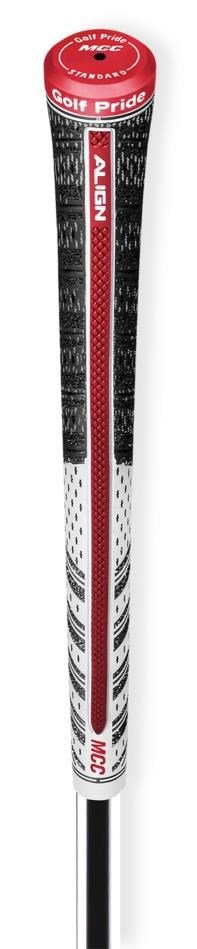 Golf Pride MCC Align grip, STANDARD, biela/červená/čierna