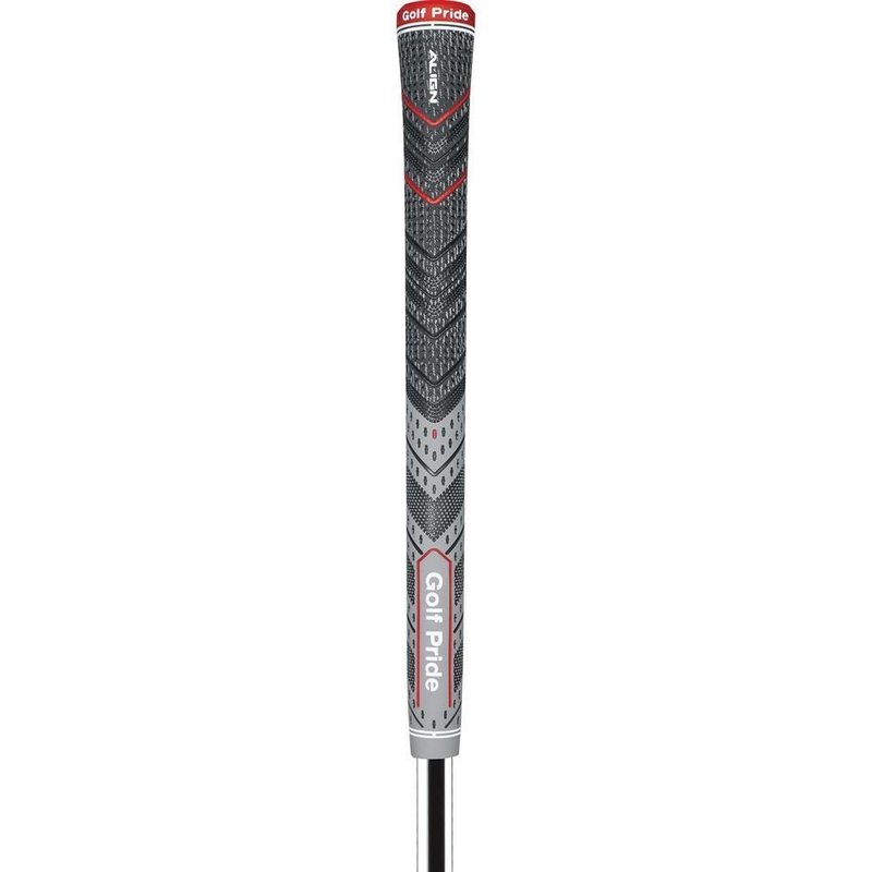Golf Pride MCC Plus4 ALIGN grip, MIDSIZE, šedý