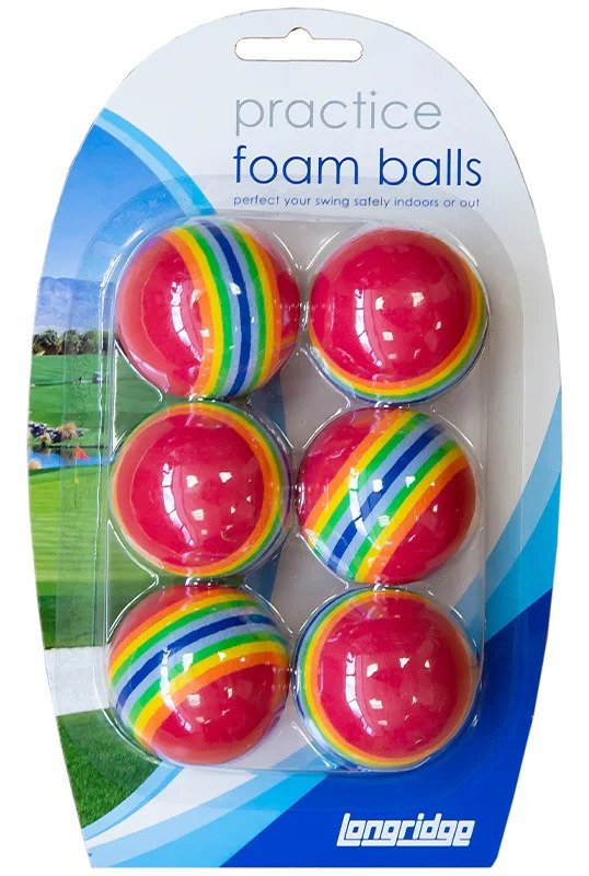 Longridge Multi-Coloured Foam golfové loptičky