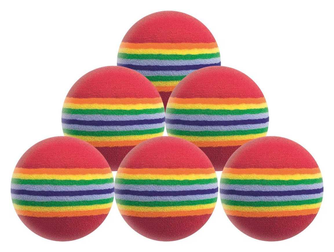 Longridge Multi-Coloured Foam golfové loptičky