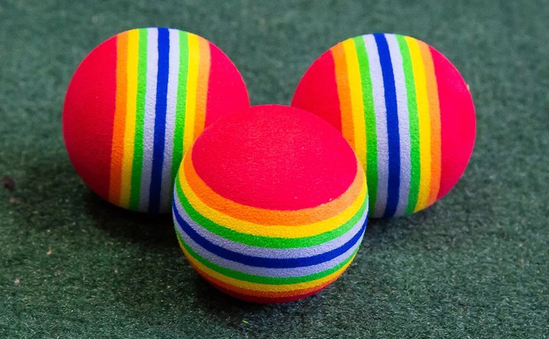 Longridge Multi-Coloured Foam golfové loptičky
