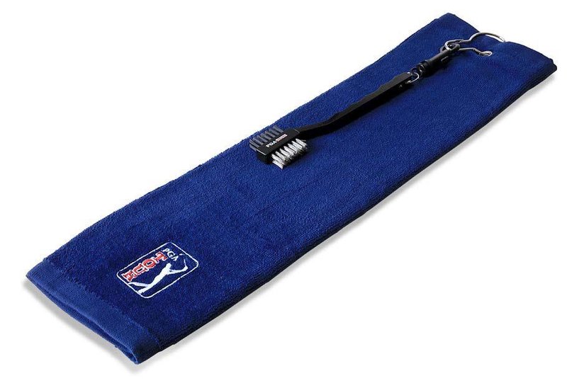 PGA Tour Golf Towel and Club Brush Set, tmavě modrá