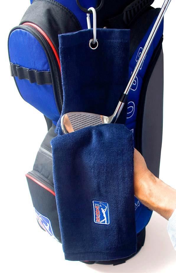 PGA Tour Golf Towel and Club Brush Set, tmavě modrá