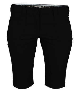Tony Trevis ladies short slim fit dámske kraťasy, čierne