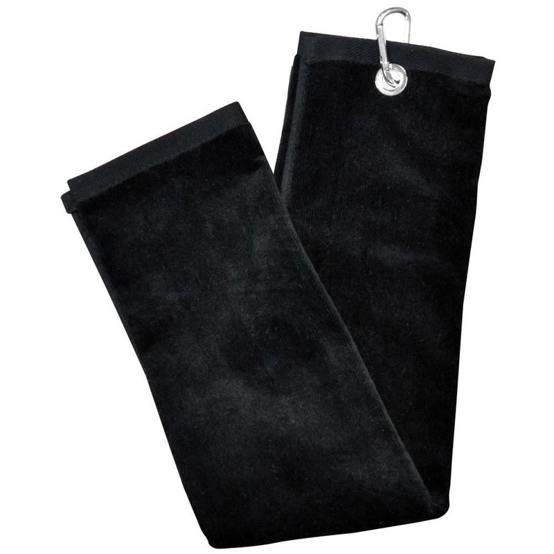Longridge Blank Luxury Three Fold golfový uterák, čierna