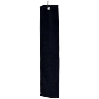 Longridge Blank Luxury Three Fold golfový uterák, čierna