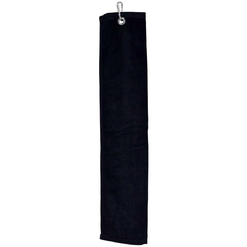 Longridge Blank Luxury Three Fold golfový uterák, čierna