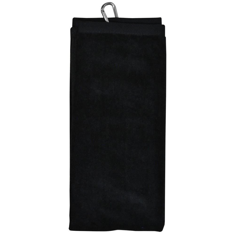 Longridge Blank Luxury Three Fold golfový uterák, čierna
