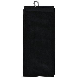 Longridge Blank Luxury Three Fold golfový uterák, čierna