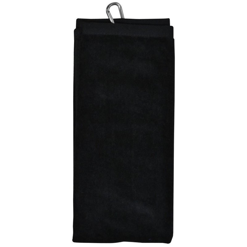 Longridge Blank Luxury Three Fold golfový uterák, čierna
