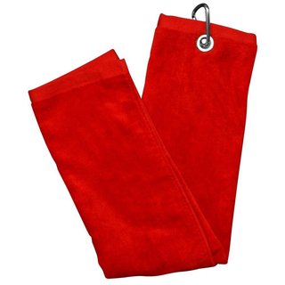 Longridge Blank Luxury Three Fold golfový uterák, červená