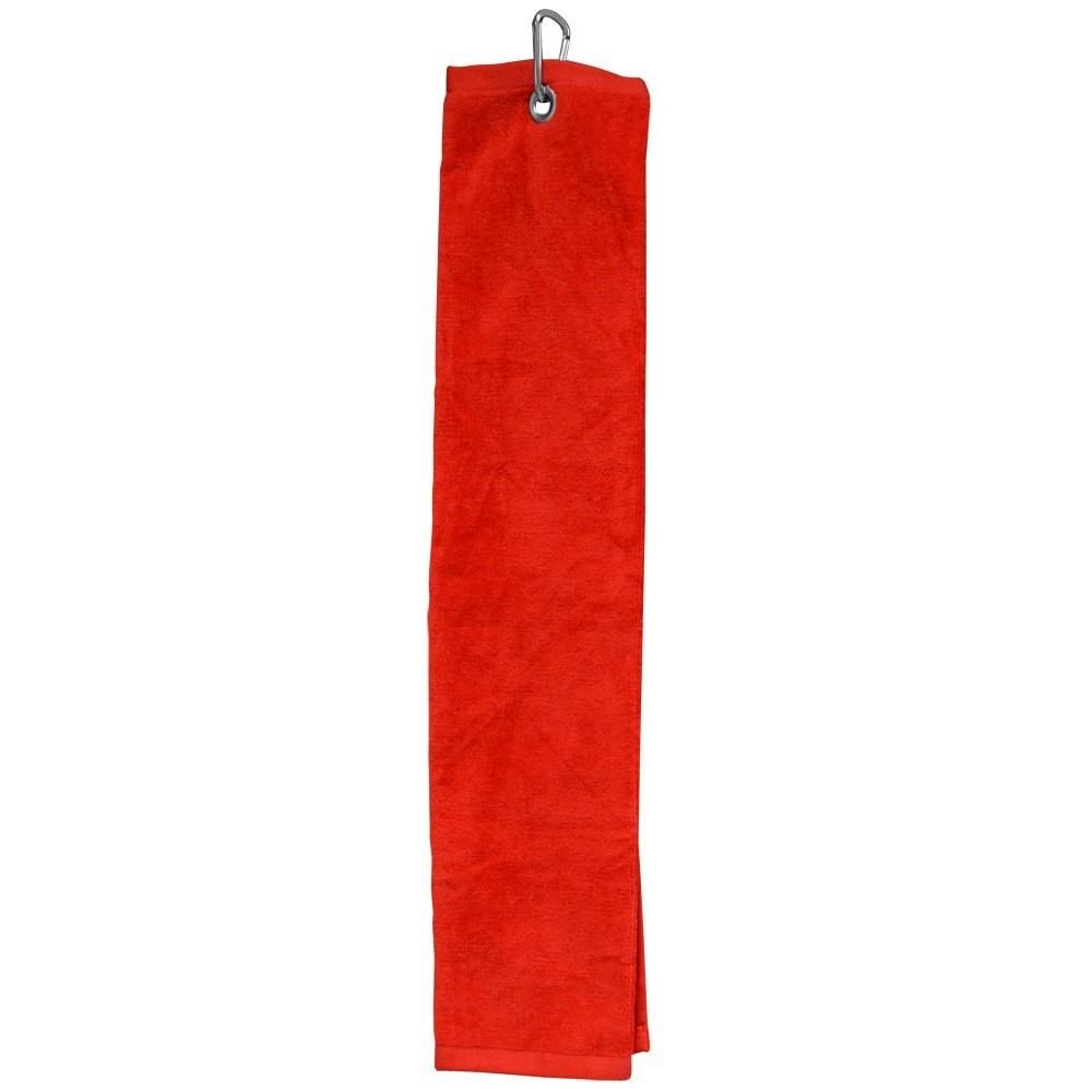 Longridge Blank Luxury Three Fold golfový uterák, červená