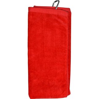 Longridge Blank Luxury Three Fold golfový uterák, červená