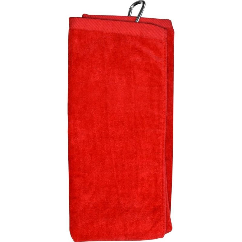 Longridge Blank Luxury Three Fold golfový uterák, červená