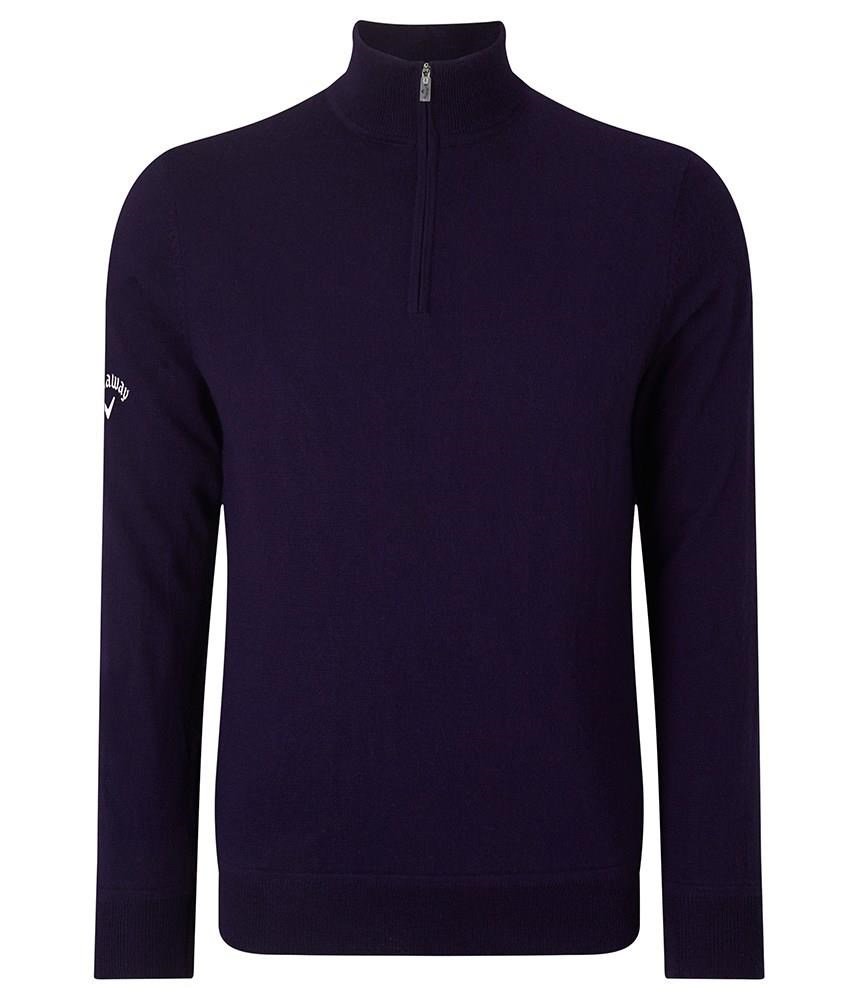 Callaway Windstopper 1/4 Zipped pánsky sveter, peacoat